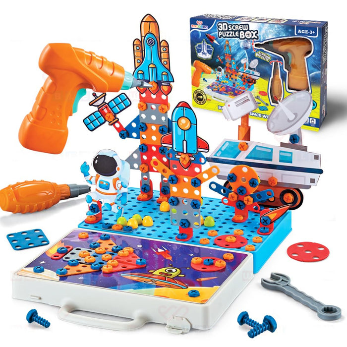 Wembley 4 in 1 Toy Drill Screw Tool Set-Learning & Education-Wembley-Toycra