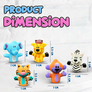 Wembley 5 Pcs Jungle Animal Finger Puppet Toy for Kids-Pretend Play-Wembley-Toycra