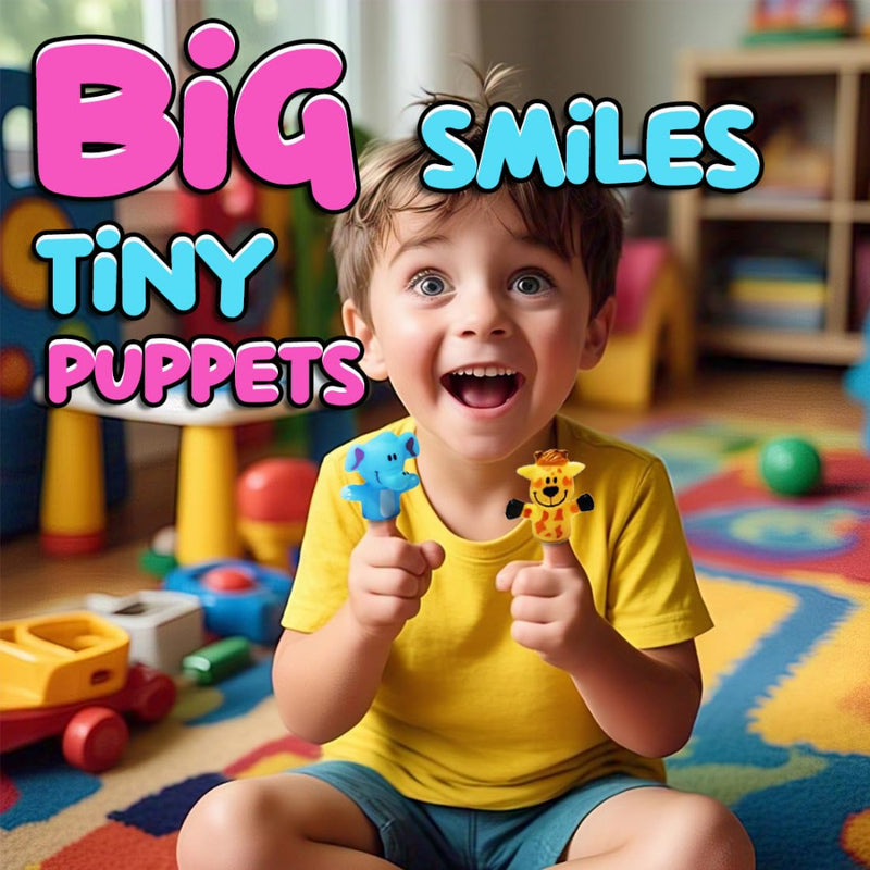 Wembley 5 Pcs Jungle Animal Finger Puppet Toy for Kids-Pretend Play-Wembley-Toycra