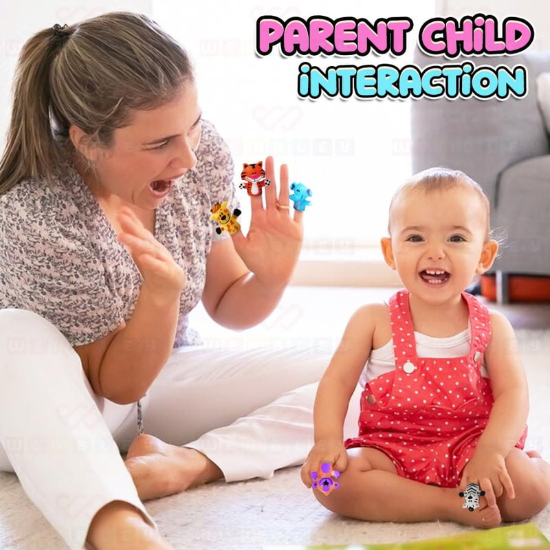 Wembley 5 Pcs Jungle Animal Finger Puppet Toy for Kids-Pretend Play-Wembley-Toycra