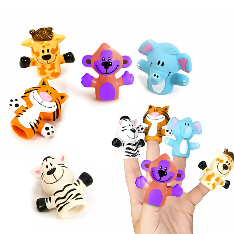 Wembley 5 Pcs Jungle Animal Finger Puppet Toy for Kids-Pretend Play-Wembley-Toycra