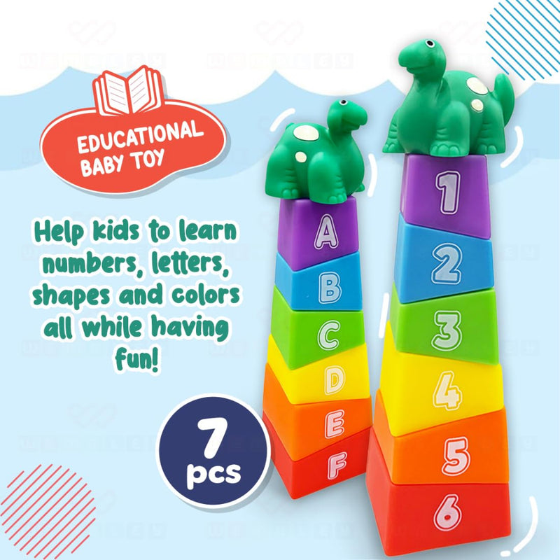 Wembley Alphabet & Dino Stacking Bath Toy