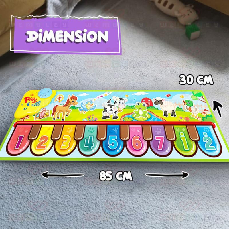 Wembley Animal Piano Mat With Music