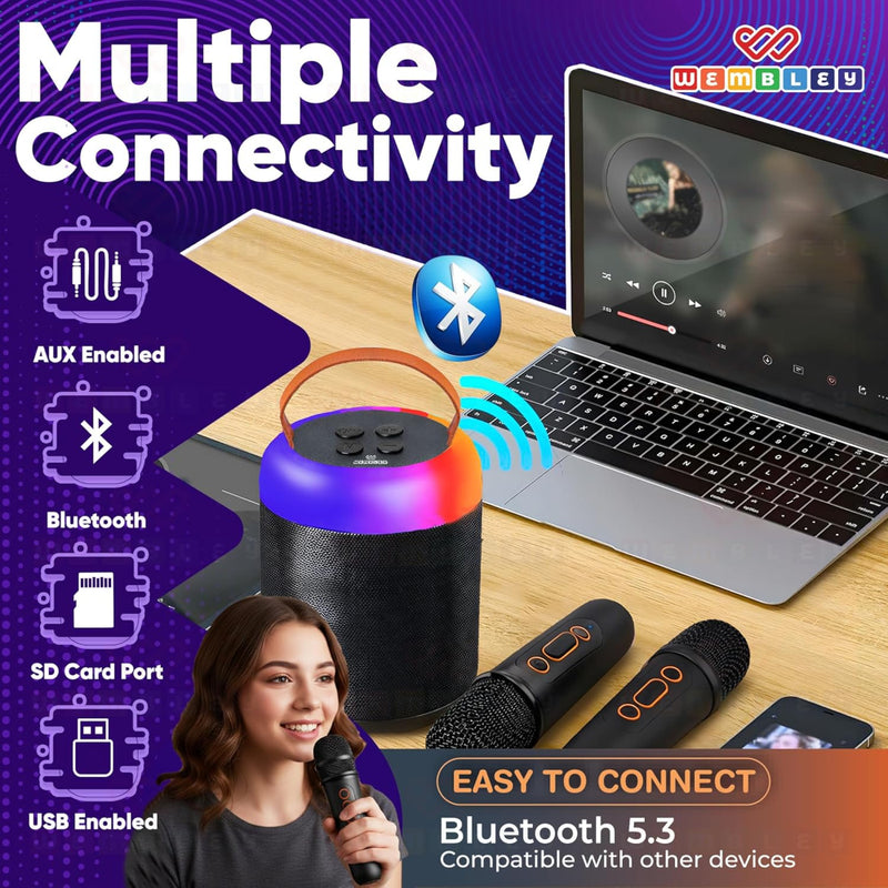 Wembley Bluetooth Karaoke Speaker Set