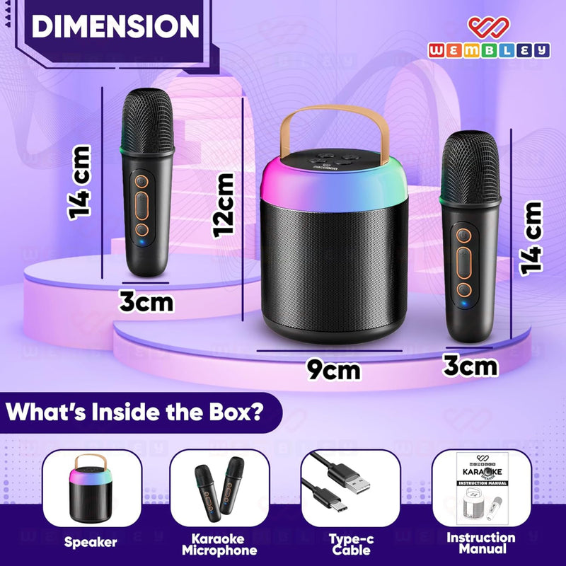 Wembley Bluetooth Karaoke Speaker Set