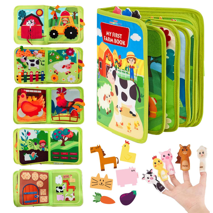 Wembley Busy Book Farm Theme With Box-Learning & Education-Wembley-Toycra