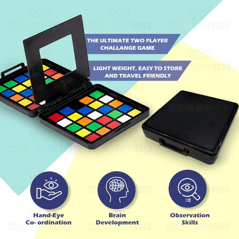 Wembley Color Tiles Cube Puzzle Race Board Game for Kids