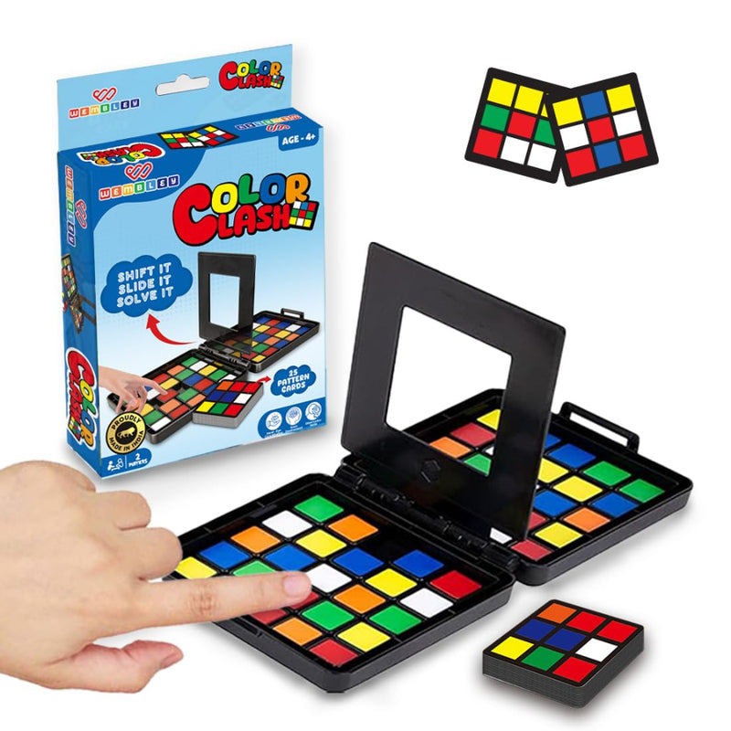 Wembley Color Tiles Cube Puzzle Race Board Game for Kids