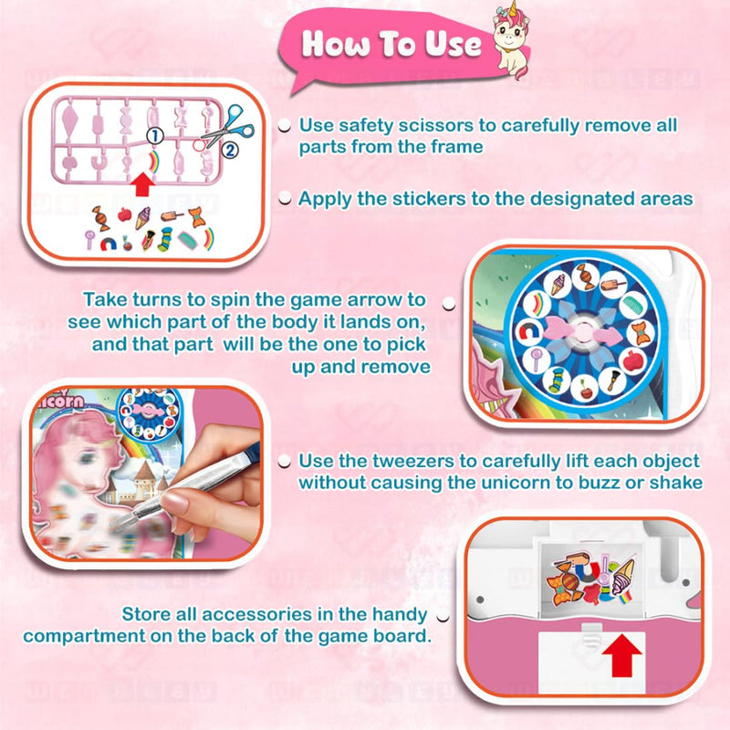 Wembley Crazy Unicorn Board Game for Kids