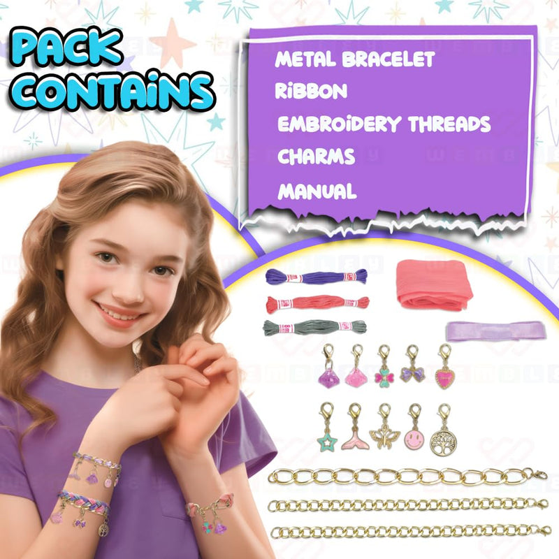Wembley DIY Woven Chain Bracelet Making Set