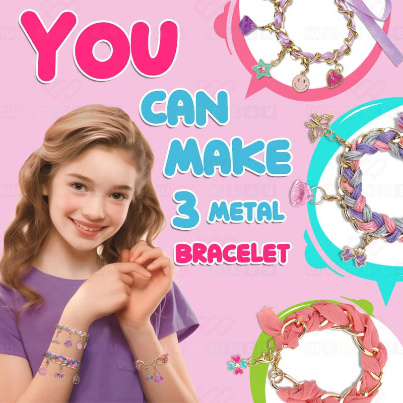Wembley DIY Woven Chain Bracelet Making Set