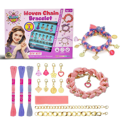 Wembley DIY Woven Chain Bracelet Making Set-Arts & Crafts-Wembley-Toycra
