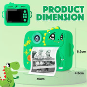 Wembley Dino Print Camera Green