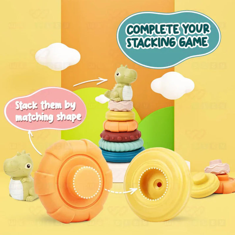 Wembley Dino Stacking Soft Bath Toy