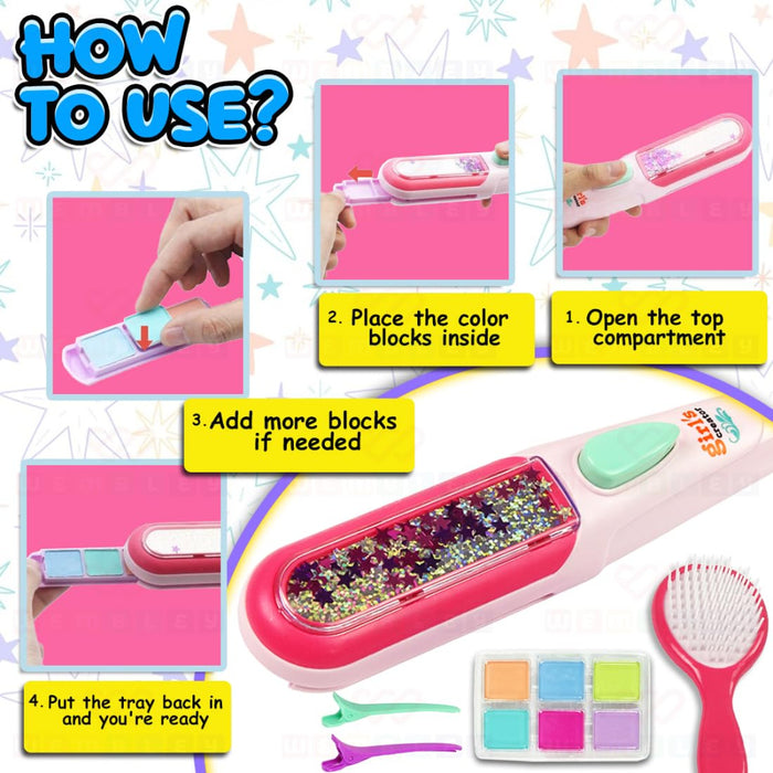 Wembley Diy Hair Chalk Salon Kit-Pretend Play-Wembley-Toycra