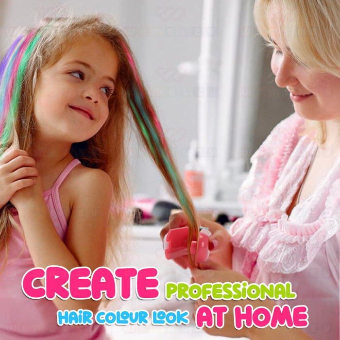 Wembley Diy Hair Chalk Salon Kit-Pretend Play-Wembley-Toycra