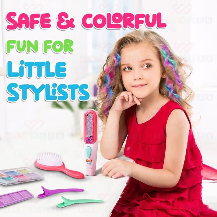 Wembley Diy Hair Chalk Salon Kit-Pretend Play-Wembley-Toycra
