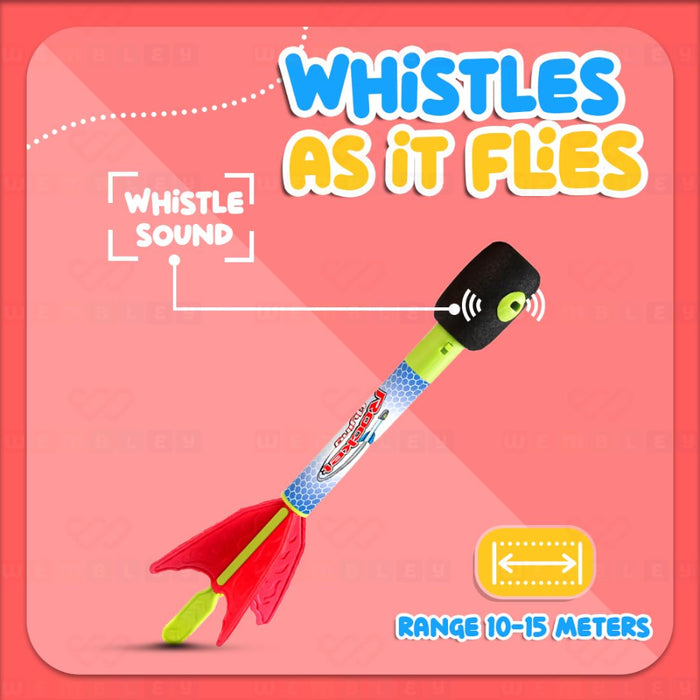 Wembley Foam Rocket Launcher Slingshot Flying Rocket Toy for Kids-Outdoor Toys-Wembley-Toycra