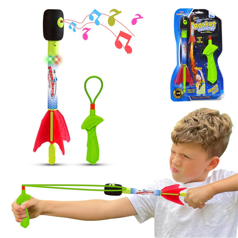 Wembley Foam Rocket Launcher Slingshot Flying Rocket Toy for Kids