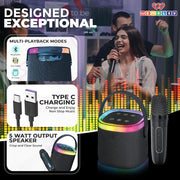 Wembley Karaoke Speaker with Wireless Mic