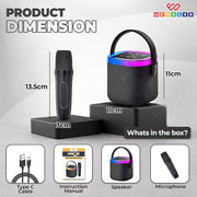Wembley Karaoke Speaker with Wireless Mic