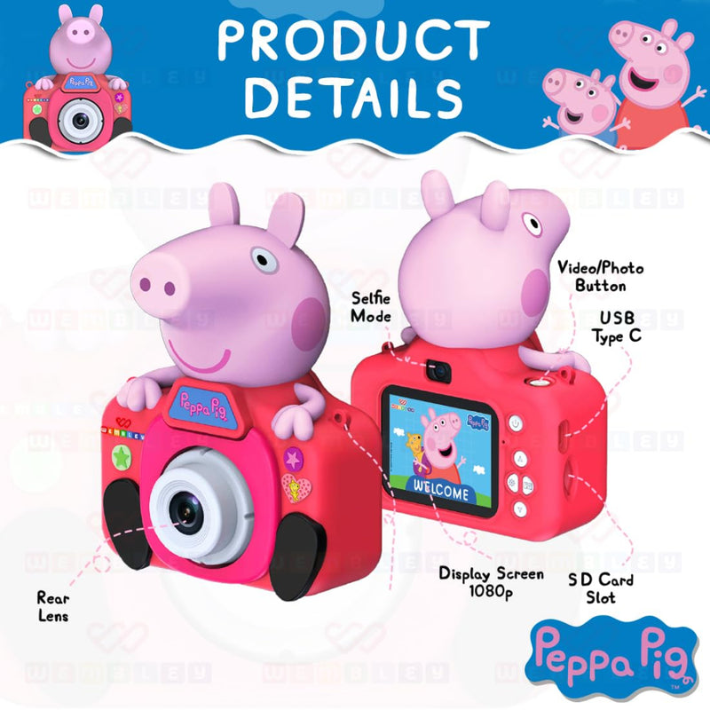 Wembley Kids Digital Camera Compact Peppa Pig