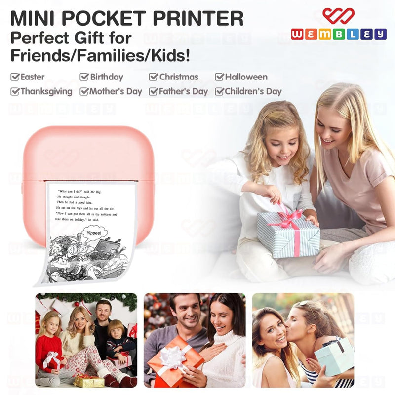 Wembley Mini Bear Themed Thermal Printer| Portable
