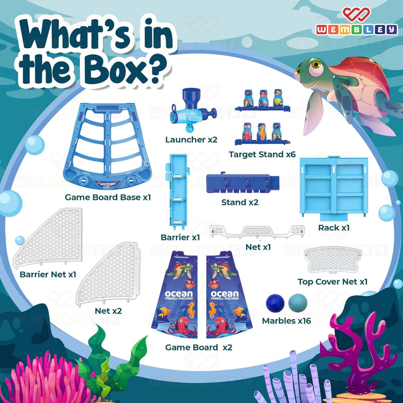 Wembley Ocean Shooting Arcade Board Game -Aqua Theme