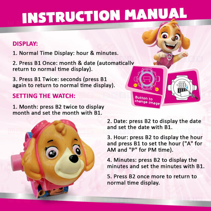 Wembley Paw Patrol Digital Projector Watch for Kids-Novelty Toys-Wembley-Toycra