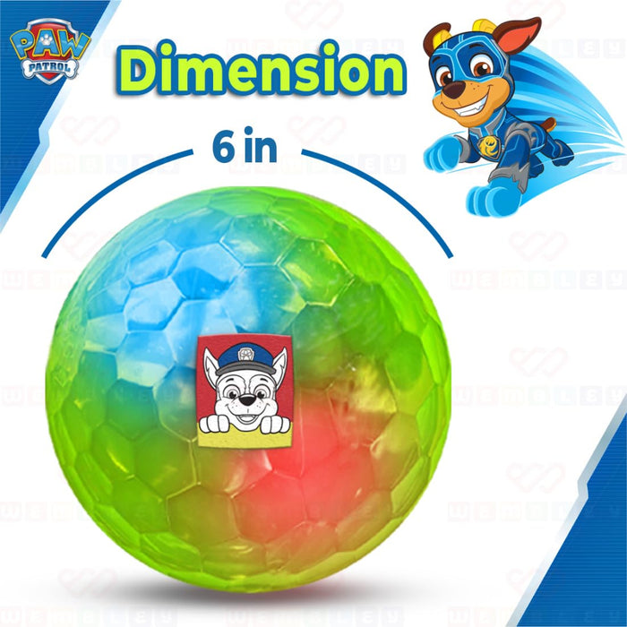 Wembley Paw Patrol Jumbo Led Flashing Light Ball - Multicolor