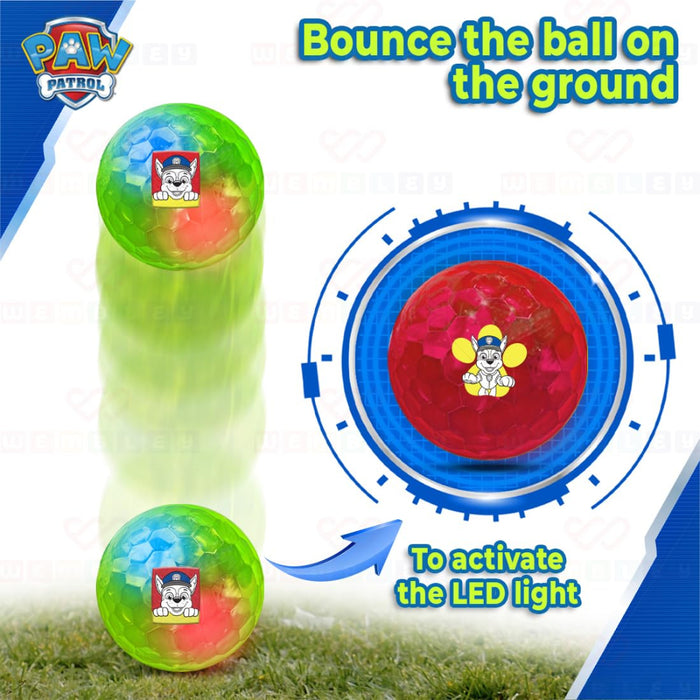 Wembley Paw Patrol Jumbo Led Flashing Light Ball - Multicolor