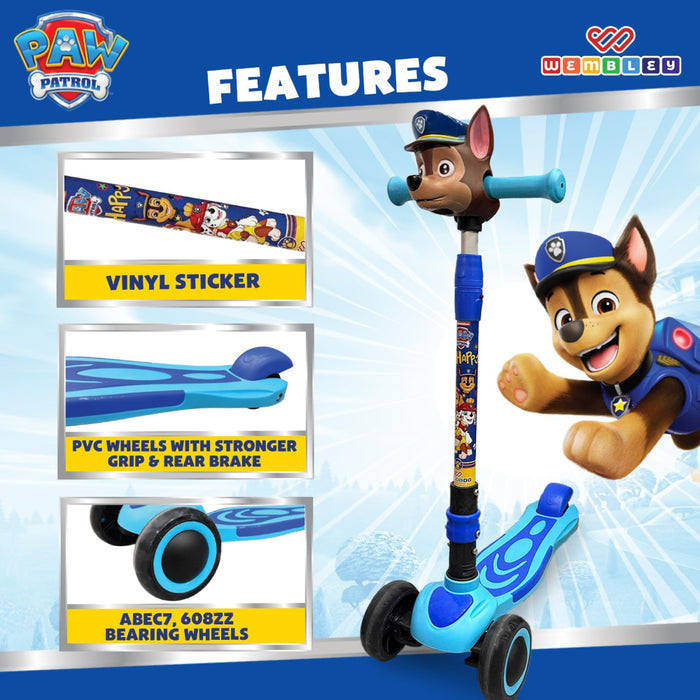 Wembley Paw Patrol My First Kick Scooter-Ride Ons-Wembley-Toycra