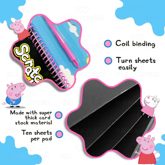 Wembley Peppa Pig Scratch Pad-Arts & Crafts-Wembley-Toycra