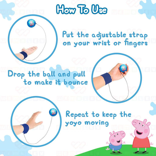 Wembley Peppa Pig Yo Yo Led Ball - Multicolor-Active Play-Wembley-Toycra