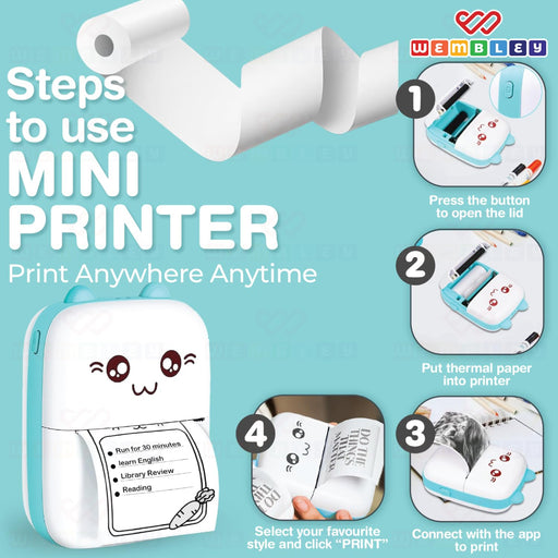 Wembley Refill Pack 6 Rolls For Print Camera-Electronic Toys-Wembley-Toycra