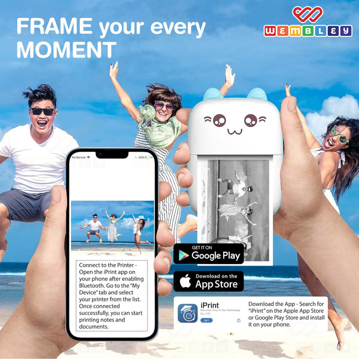 Wembley Refill Pack 6 Rolls For Print Camera-Electronic Toys-Wembley-Toycra