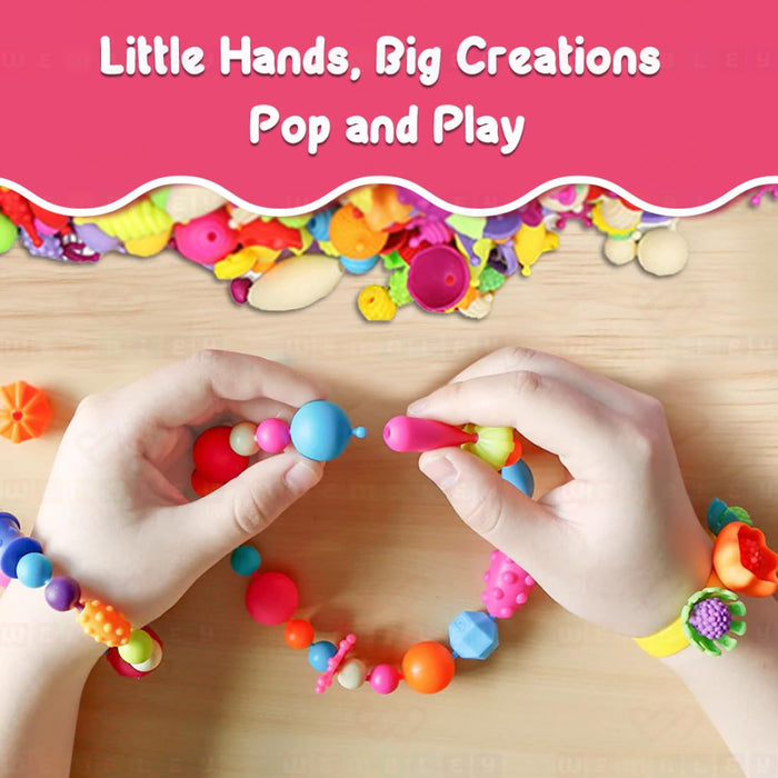 Wembley Snap Pop Beads for Girls Kid’s Jewelry-Novelty Toys-Wembley-Toycra