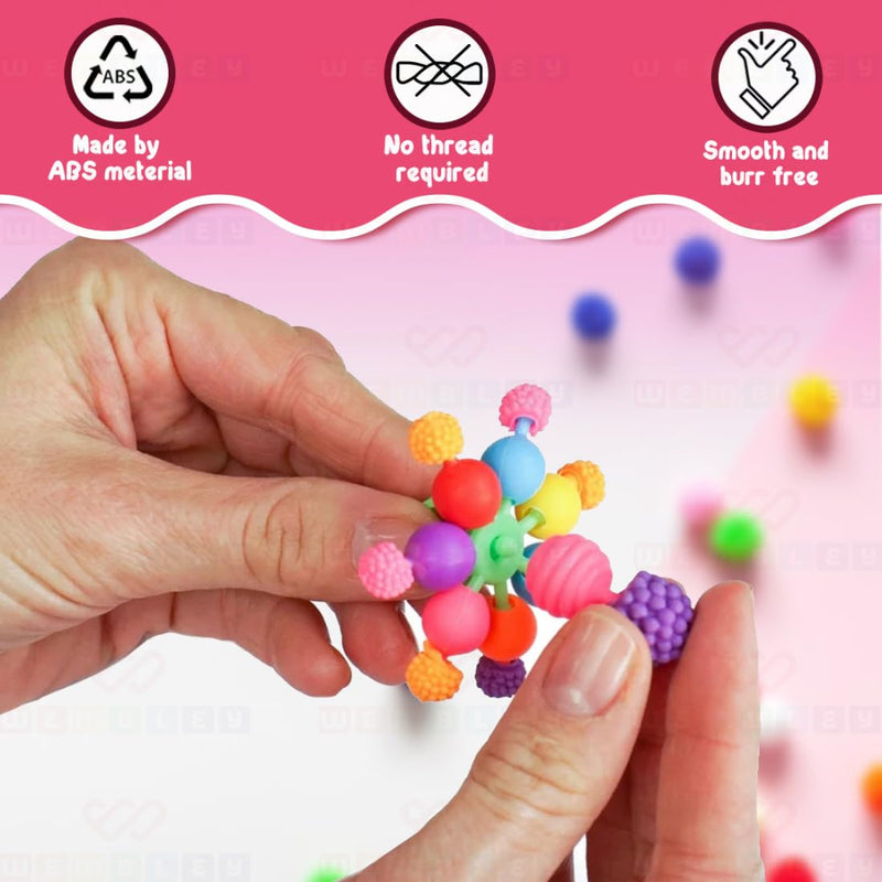 Wembley Snap Pop Beads for Girls Kid’s Jewelry