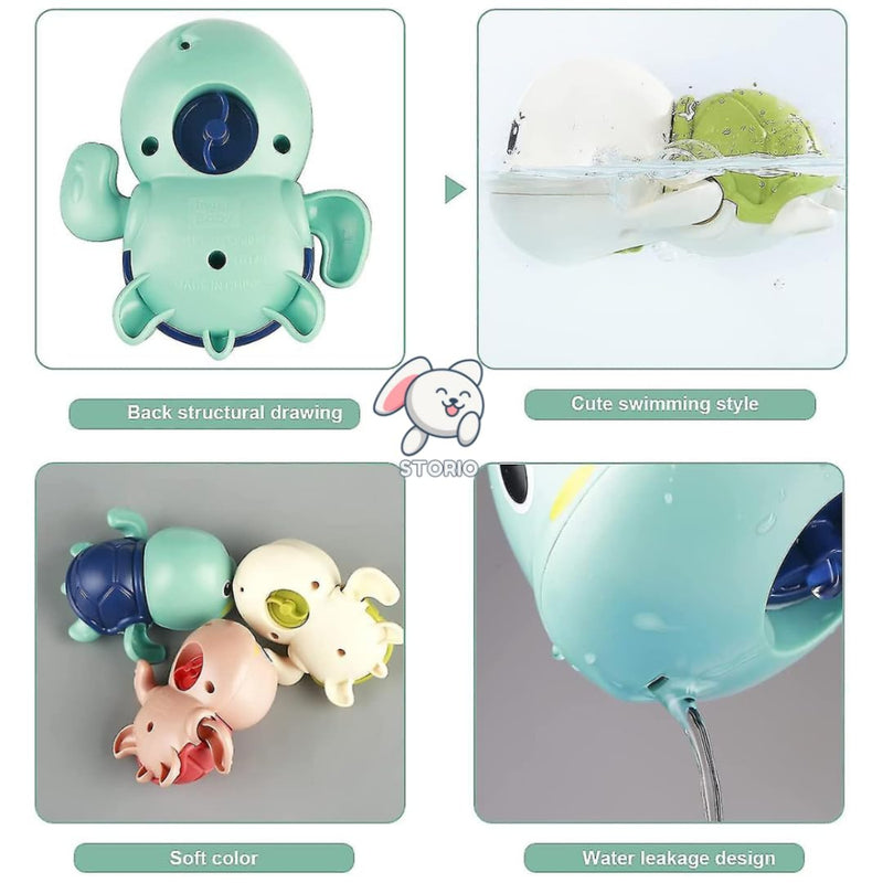 Wembley Swimming Turtle Bath Toys - Pack Of 2 - Multicolor