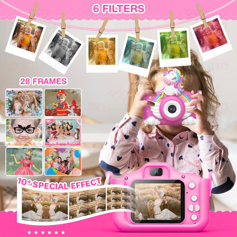 Wembley Unicorn 48MP Kids Digital Camera with Video Recorder