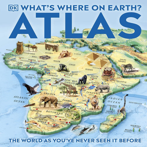 What's Where on Earth Atlas: The World as You've Never Seen It Before!-Board Book-Prh-Toycra