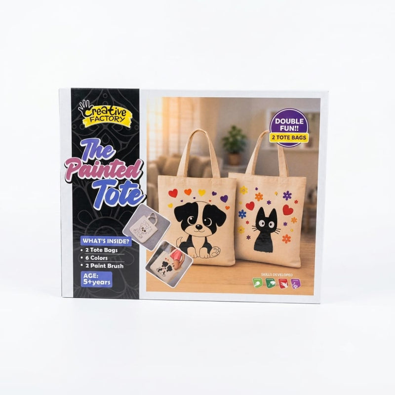 Zephyr Creative Factory The Painted Tote 2 In 1 (Cat & Dog)
