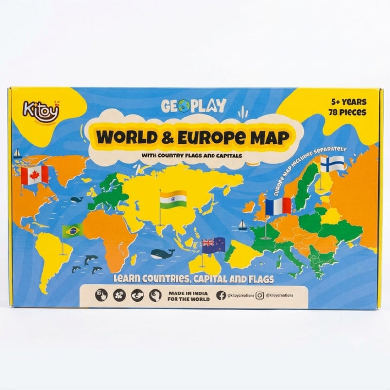 Kitoy GeoPlay World & Europe Map