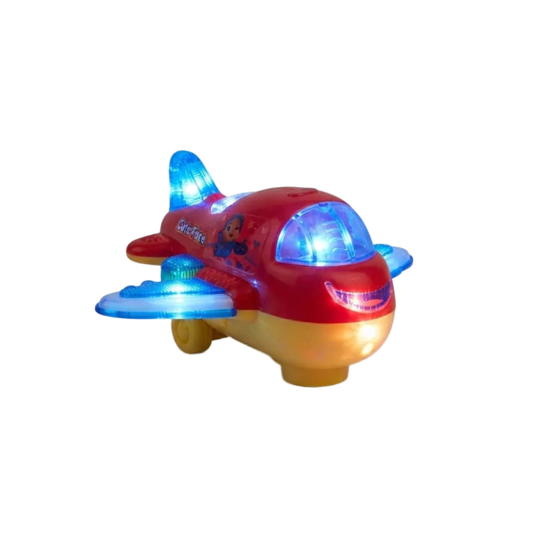 KV Toys Interactive Light-Up Toy Airplane -Multicolor