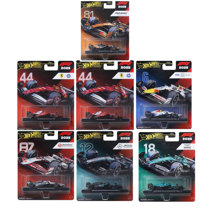 Hot Wheels 2026 Premium Formula 1 Set of 7