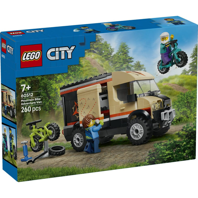 Lego 60512 City Mountain Bike Adventure Van (260 Pieces)