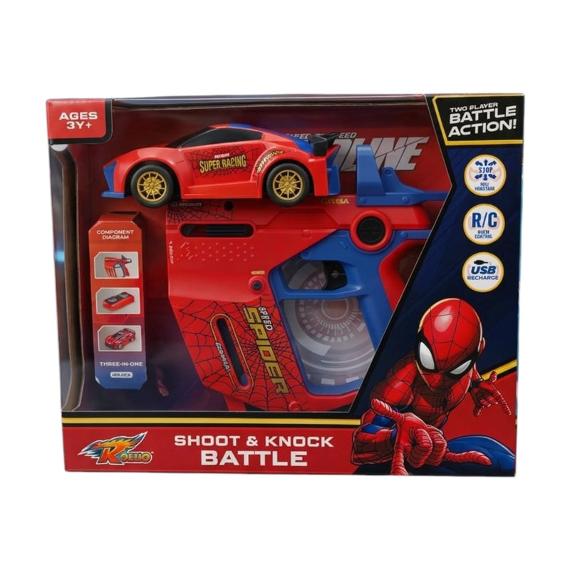 Marvel Spiderman Shoot & Knock Battle RC Car