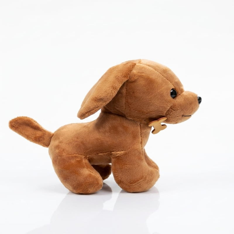 Webby Plush Dog Toy 20cm-Brown