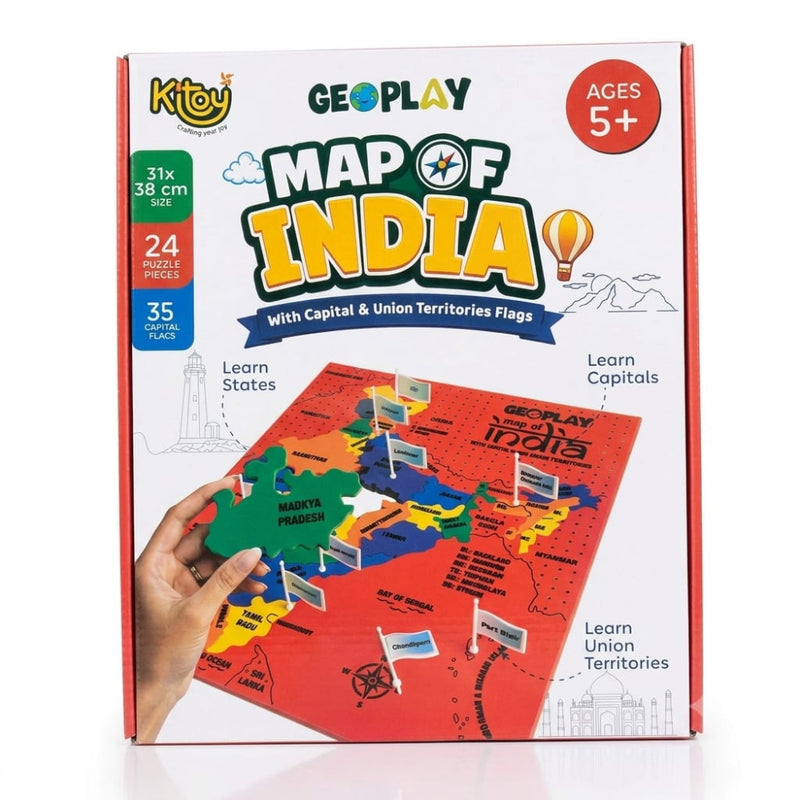 Kitoy GeoPlay Map of India