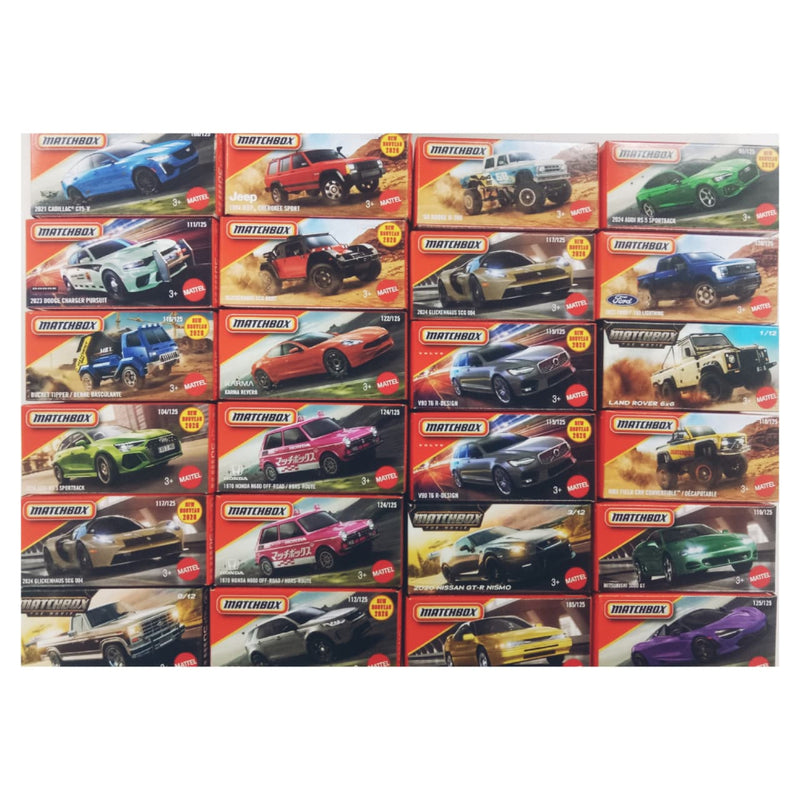 Matchbox 2026 Power Grabs Vehicles Set of 24